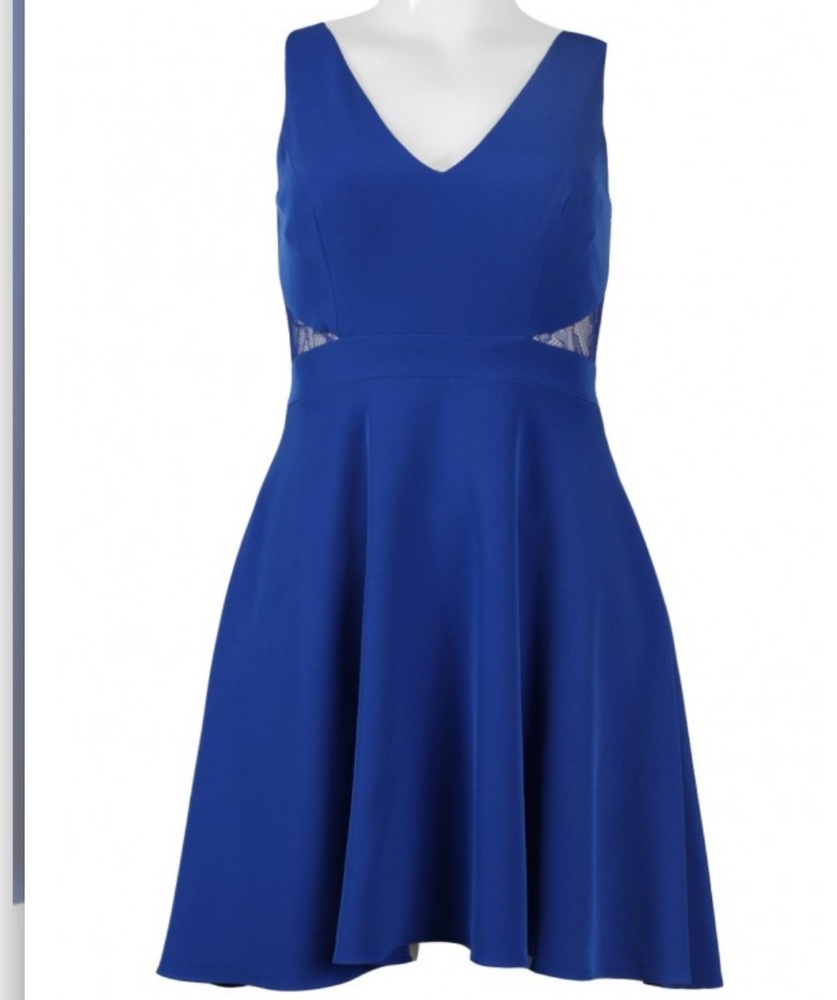 Aidan Mattox blue dress